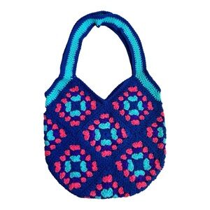 Crochet Granny square bag, Handmade NWOT